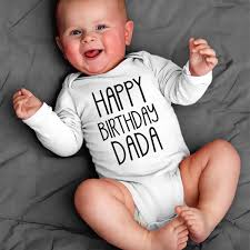 Birthday Gift For Dad From Baby Boy Happy Birthday Daddy Gift For Daddy Hip Baby Bodysuit Birthday Dad Onesie New Dad Gift Ideas Baby Hipster Onesie Trendy Baby Clothes In 2020 Trendy Baby Clothes Dad Onesie Long Sleeve