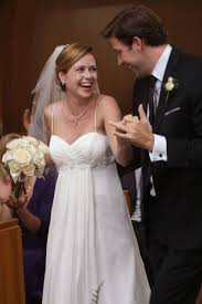 Gorgeous Wedding Dresses From Nashville Friends And Other Tv Shows The Office Wedding Tv Weddings Wedding Movies