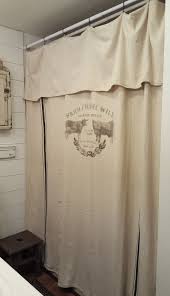 Grain Sack Window Or Shower Curtain Farm Fresh Etsy Farmhouse Shower Curtain Farmhouse Shower Bathroom Farmhouse Style