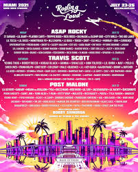 Lineup Alert Rolling Loud Miami 2021 A Ap Rocky Travis Scott Post Malone Megan Thee Stallion Young Thug And More Respect