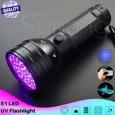 Npet Uv Flashlight Black Light Uv Lights 51 Leds Ultraviolet Blacklight Pet Urine Detector For Dog Cat Urine Dry Stains Bed Bug Sports Outdoors Outdoor Recreation