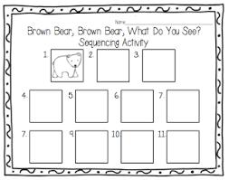 Brown Bear Brown Bear Spotlight Brown Bear Sequencing Activities Book Activities