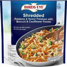 Arrange lettuce and cabbage leaves alternately on a large chilled platter. Birds Eye Shredded Frozen Sweet Potatoes With Broccoli Cauliflower 10oz Target