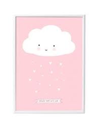Poster Wolkje Pink Posters Beautiful Posters Lovely Poster