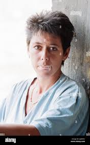 Sally Becker, British Aid Worker pictured August 1993. Returns to Mostar's  war hospital for the second time in two weeks. The 33 year old artist from  Hove in Sussex left Bosnia a