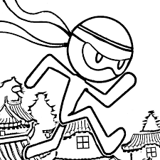 Supercoloring.com is a super fun for all ages: Ninja Stickman Coloring Page Free Printable Coloring Pages For Kids