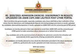Schön, dass du da bist. Lautech Post Utme Lautech Direct Entry Admission Screening Form 2020 2021 Msg Lautech Cut Off Mark For Both Jamb And Departmental For 2020 2021 Has Been Released By The Management Of