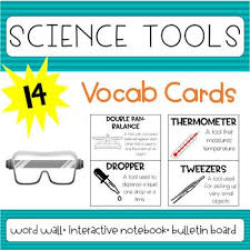 Included In This Free Resource Are 14 Science Tools Vocabulary Cards Perfect For Bulletin Boards Word Walls Science Tools Vocabulary Cards Science Vocabulary
