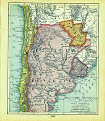 More than 150,000 people in paraguay, argentina, uruguay and brazil have been driven from their homes by some of the worst flooding in years. 1910 Dollar Atlas Vintage Map Pages Argentine Republic Chile Paraguay Map On One Side Green Basics Inc