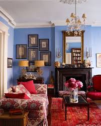 Fun Colors From Elle Decor Photo By William Waldon Design By Amanda Moffat And Pol Rugs In Living Room Color Palette Living Room Paint Colors For Living Room