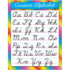 Details About Cursive Alphabet Modern Learning Chart Trend Enterprises Inc T 38137