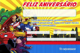 Convite Vingadores 60 Ideias Incriveis Modelos Para Imprimir Gratis Curta seu aniversário junto de quem mais ama e longe de quem não interessa. convite vingadores 60 ideias incriveis