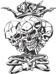 Pin By Robert Small On Decals Skull Coloring Pages Skull Sketch Evil Skull Tattoo