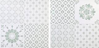Maybe you would like to learn more about one of these? Colours Green White Patchwork Effect Vinyl Tile Pack Of 11 Diy At B Q