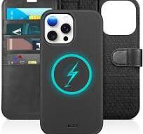 TUCCH iPhone 15 Pro Max Magnetic Detachable Leather Case, 2in1 Wallet case Magsafe Compatible, Wireless Charging Removable Phone Case, Card Slots, ...