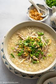 High pressure cooking for 3 minutes, then natural release for 10 minutes. Pressure Cooker Chicken Congee With Brown Rice Delightful Plate