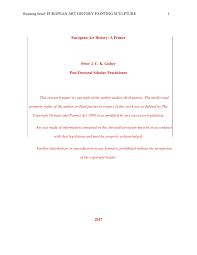 The existence of independent sections. Pdf European Art History A Primer