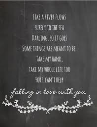 Elvis Presley Can T Help Falling In Love текст Elvis Presley I Can T Help Falling In Love With You Etsy In 2020 Love Song Quotes Music Lyrics Songs Lyric Prints