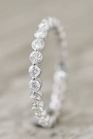 Single Prong Eternity Band 2 5mm 90ct In White Pave Diamond Wedding Bands Eternity Band Diamond Womens Wedding Bands