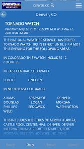 It showed the tornado moving north after touching down on the ground and gaining strength. Tornado Watch Issued For Front Range And Denver