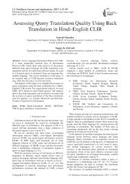 Hindi to english translate / hindi story translation. Pdf Assessing Query Translation Quality Using Back Translation In Hindi English Clir