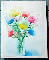 Comment Peindre Un Bouquet De Fleurs Abstrait A L Aquarelle Peinture Aquarelle Facile Fleurs Abstraites Fleurs A L Aquarelle Peinture Aquarelle