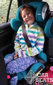 Kiddy Cruiser 3 Smiling 7 Year Old Buckled In To Teal Booster Seat Best Booster Seats Booster Seat Baby Car Seats