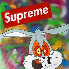 Supreme bugs bunny wallpapers wallpaper cave. 1 3 Bugs Bunny Supreme Canvas Print Poster Streetwear Facebook