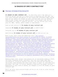 50 Shades Contract Fill Online Printable Fillable Blank Pdffiller