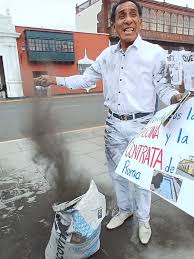 Protesta del Alcalde John Vargas en Trujillo