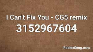 *i created this with inspiration from ayzria*also i know i said i'd list the decals here but it's 3am and that's too much work so here's the link to my inven. I Can T Fix You Cg5 Remix Roblox Id Roblox Music Codes