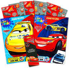 These are animated films from pixar (disney) featuring anthropomorphic cars, ie with human characteristics. Amazon Com Disney Cars Coloring Book Set 2 Books Featuring Lightning Mcqueen 96 Pages Int Ed Toys Games