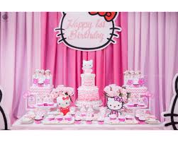 Hello Kitty Dessert Table Set Up Cake Cupcakes Cookies Sweet Pea By Genesis Sison Basi Hello Kitty Theme Party Hello Kitty Birthday Party Hello Kitty Birthday