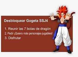 To get super vegito, you will need to ultimate finish quest #91. Desbloquar Gogeta Ssj4 En Dragon Ball Dragon Ball Xenoverse Png Image Transparent Png Free Download On Seekpng