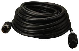 Coleman Cable 01918 50 Amp Twist Lock Generator Power Extension Cord 6 3 8 1 Seow Black 50 Foot Outdoor Extension Cord Extension Cord Cord