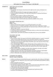 Coordinate sales distribution by establishing sales territories, quotas, and goals and establish training programs for sales. Car Manager Resume Samples Velvet Jobs