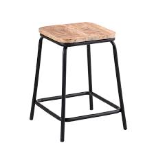 Shop holland bar stool l217c4228uky uk d2 42 in kentucky wildcats. Short Bar Stool Made From Reclaimed Metal And Solid Wood Ebay