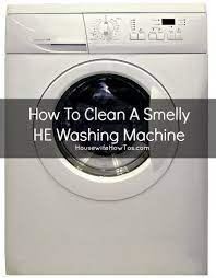 Does Your Fancy He Washing Machine Stink Smelly Washing Machines Washing Machine Cleaner Washing Machine