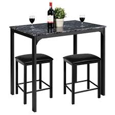 Here, you can find stylish kitchen & dining sets that cost less than you thought possible. 3 Piece Counter Height Dining Set Faux Marble Table 2 Chairs Kitchen Bar Target