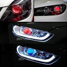 Led Car Colorful Headlights In 2021 Car Led Headlamp Design Car Headlights