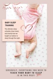 Ferber method sleep training chart. How We Taught Our Baby To Sleep Through The Night Glitter Inc