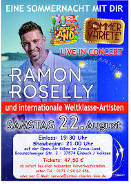 Find ramon roselly discography, albums and singles on allmusic. Zirkus Charles Knie Official On Twitter Am 22 8 Bei Uns In Einbeck Dsds Sieger Ramonroselly Live In Concert Tickets Unter Https T Co Mqo7dqeudo Schlager Https T Co Fp9jb1it1t