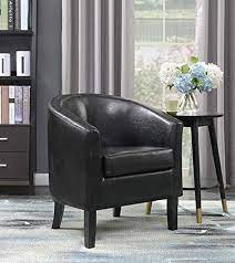 Black Accent Chair Under 100 Living Room Leather Modern Club Chair Leather Club Chairs