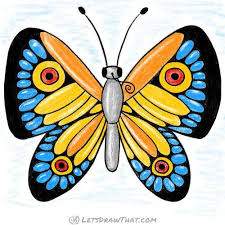 Check spelling or type a new query. How To Draw A Butterfly With A Nice Wing Pattern Completed Coloured In Drawing Let S Draw Tha Step By Step Drawing Easy Butterfly Drawing Butterfly Drawing
