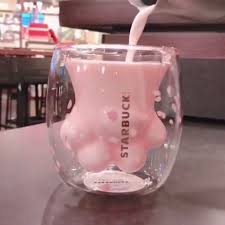 Harajuku New Cherry Blossom Cat Claw Cup Coffee Cup From Harajuku Fashion Kawaii Cups Cute Mugs Kawaii Room