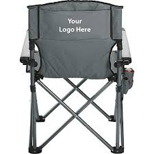 High Sierra Deluxe Camping Chair 6 Quantity 5750 Each Promotional Product Bulk Branded With Your Logo Customized Camping Furniture Camping Chair Chair