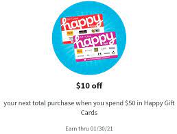 Maybe you would like to learn more about one of these? Expired Meijer Mperks Buy 50 Happy Gift Card Get 10 Off Next Purchase Ends 1 30 21