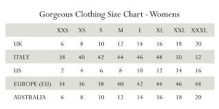 Clothing Size Chart Women Clothing Boutique Clothes For Women Clothing Size Chart