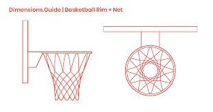 basketball rims nets dimensions drawings dimensions guide