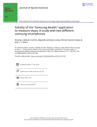 Try this walking tip and learn how to use a pedometer so you can get an accurate reading and count all your steps from prevention magazine. Pdf Validity Of The Samsung Health Application To Measure Steps A Study With Two Different Samsung Smartphones